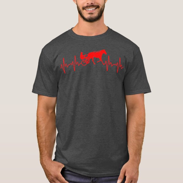Camiseta Gracioso Duelo De Carreras De Caballo Para Hombres (Anverso)