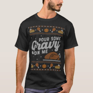 Camiseta Gracioso dulce de Acción de Gracias que me machacó