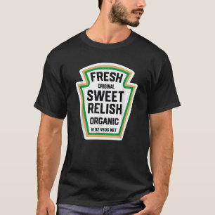 Camiseta Gracioso dulce Relish Etiqueta de Botella de Pollo