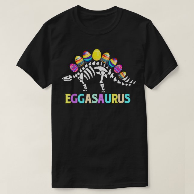 Camiseta Gracioso Eggasaurus Stegosaurus Egg Dino TRe Skele (Diseño del anverso)