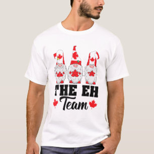 Camiseta Gracioso El Equipo De EH Gnomes Maple Leaf Bandera