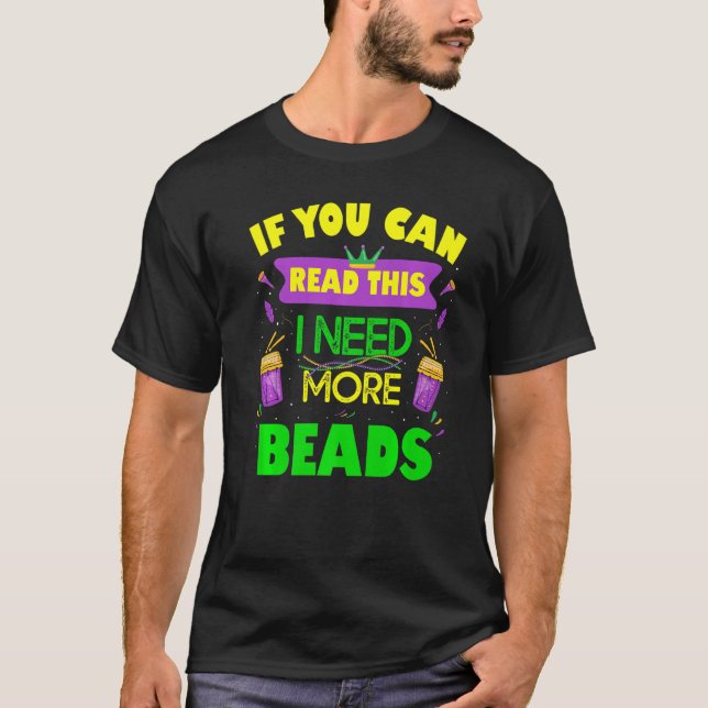Camiseta Gracioso El Mardi Gras De Argel De 2022 Beads Neck (Anverso)
