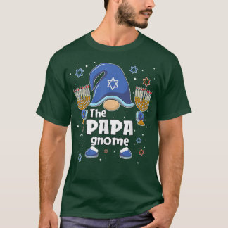Camiseta Gracioso El Papa Gnome Hanukkah Familia Coincidien