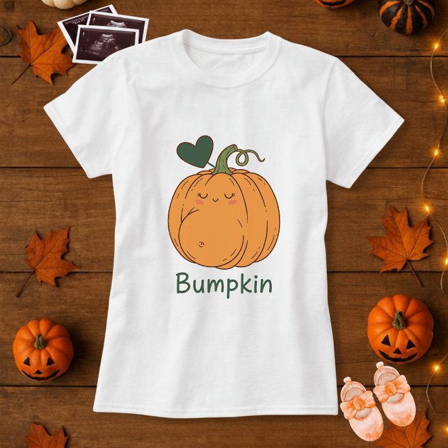 Camiseta Gracioso embarazo de calabaza de calabaza de Hallo (Subido por el creador)