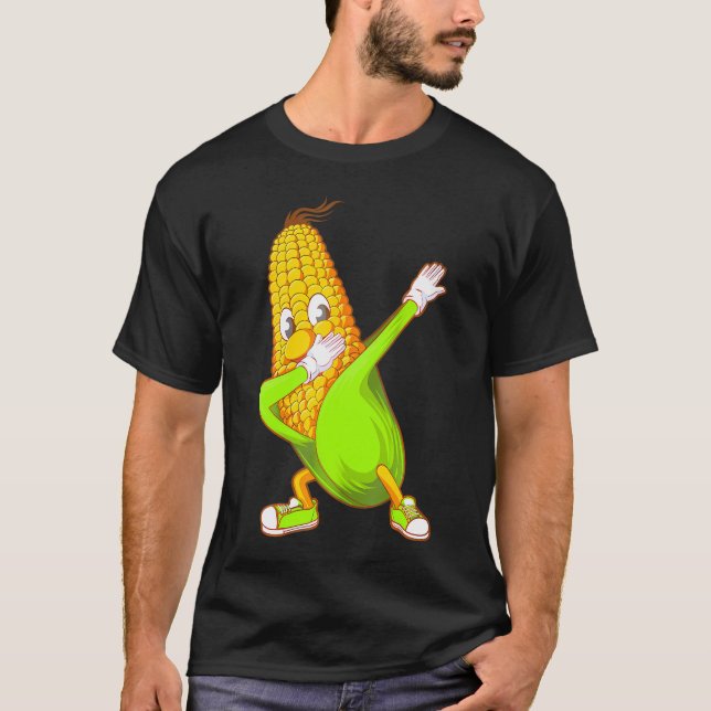 Camiseta Gracioso embudo de maíz dulce que baila a los agri (Anverso)