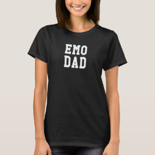 Camiseta Gracioso Emo Dad Shirt Gótico Punk Música Padre T