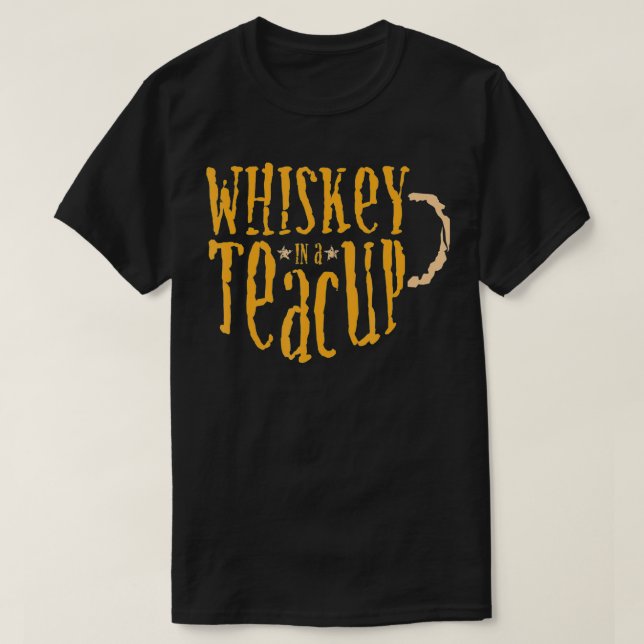 Camiseta Gracioso En Cita De Bebida De Liquor De Teacup (Diseño del anverso)