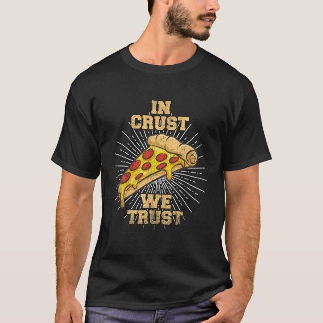 Camiseta Gracioso En Crust Confiamos En La Comida De Noveda (Anverso)