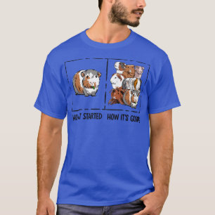Camiseta Gracioso Encantador De Cerdo De Guinea Cómo Empezó