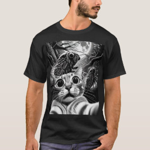 Camiseta Gracioso enjambre 17 años Cicada Reemergencia Gato