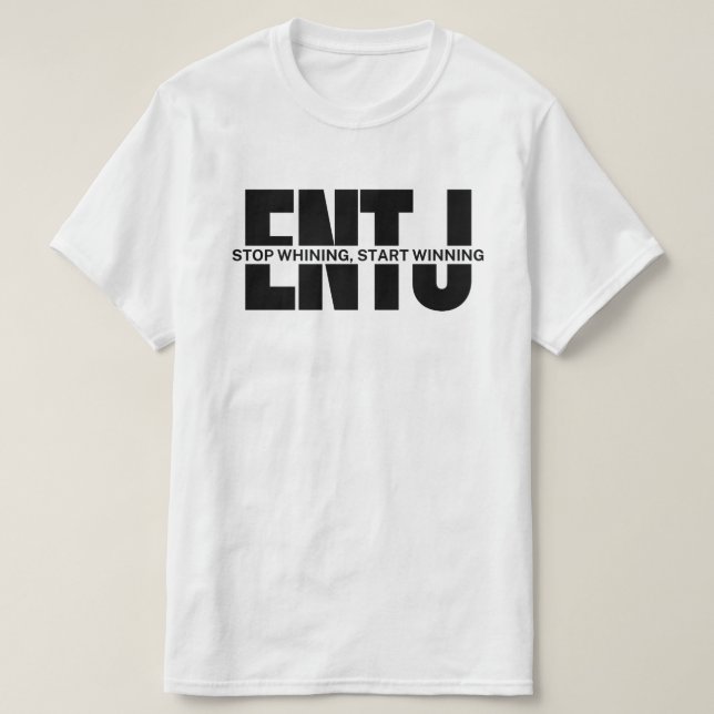 Camiseta gracioso ENTJ diciendo que ENTJ cita un meme ENTJ (Diseño del anverso)