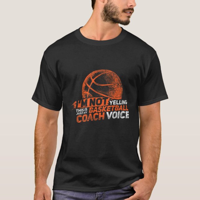 Camiseta Gracioso entrenador de baloncesto (Anverso)