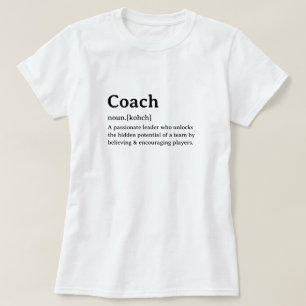 Camiseta Gracioso entrenador de definición de diccionario
