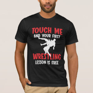 Camiseta Gracioso entrenador de lucha libre Lección Wrestl
