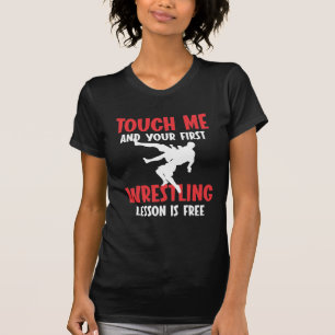 Camiseta Gracioso entrenador de lucha libre Lección Wrestl