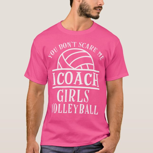 Camiseta Gracioso entrenador de voleibol, entrenador, Chica (Anverso)