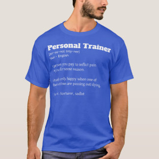 Camiseta Gracioso entrenador personal entrenador definición