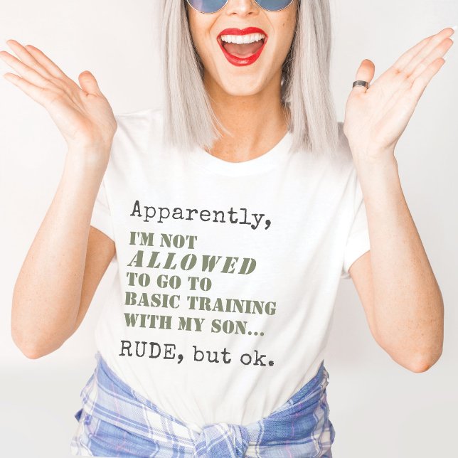Camiseta Gracioso entrenamiento básico de mamá militar que  (Funny military mom basic training going away farewell party gift, Air Force, Space Force, Army, navy)