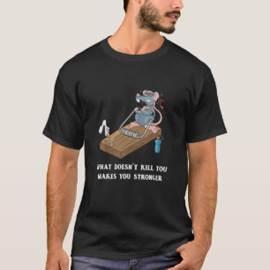 Camiseta Gracioso entrenamiento del ratón Mousetrampa Fitn