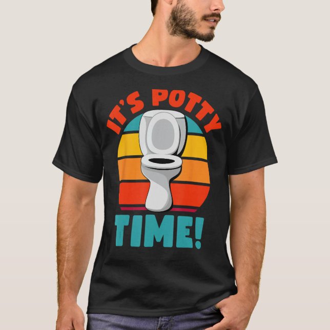 Camiseta Gracioso entrenamiento Potty Es Humor Potty Time T (Anverso)