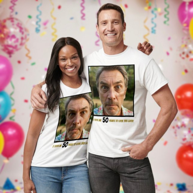 Camiseta Gracioso equipo de cumpleaños foto era divertido (Subido por el creador)