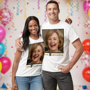 Camiseta Gracioso equipo de cumpleaños foto era divertido