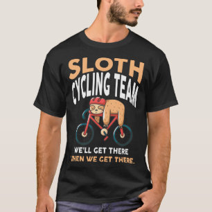 Camiseta Gracioso equipo eslovaco de ciclismo Lazy Sloth Bi