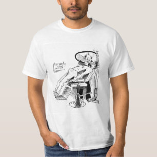 Camiseta Gracioso Esbozo Dentista