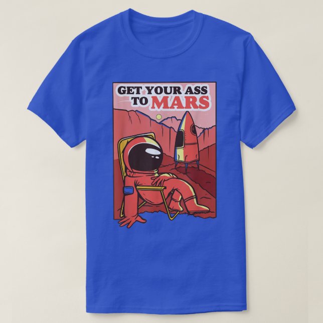 Camiseta Gracioso escalofrío en el meme de Mars (Diseño del anverso)