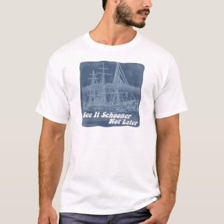 Camiseta Gracioso Escolar No Más Tarde Diseño De Gran Barco