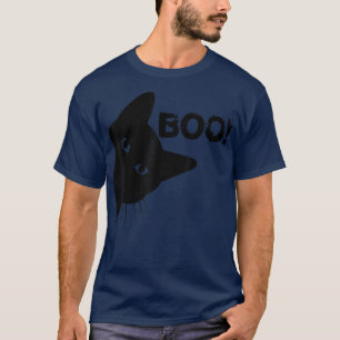 Camiseta Gracioso escondiendo un gato de Peekaboo Scary Hal