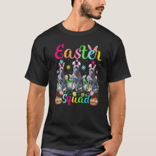 Camiseta Gracioso Escuadrón de Pascua Bunny Ear Cane Corso