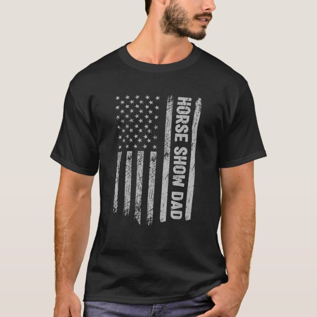 Camiseta Gracioso espectáculo de caballos Papá Estados Unid (Anverso)