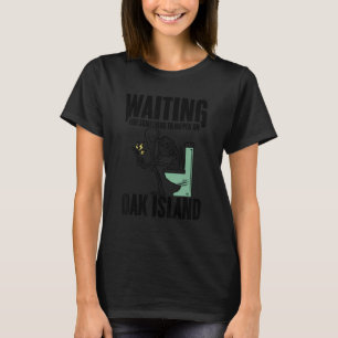 Camiseta Gracioso esqueleto esperando que algo pase