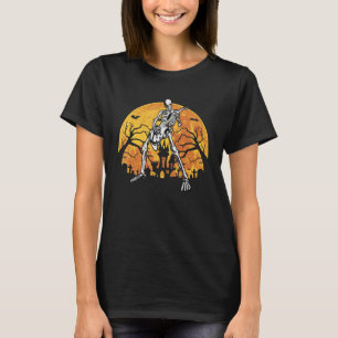 Camiseta Gracioso Esqueleto Guitarista Tocando Música Guita