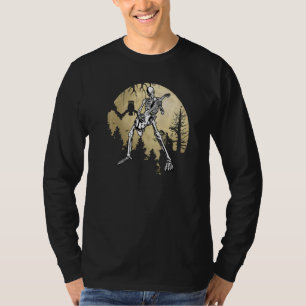 Camiseta Gracioso Esqueleto Guitarista Tocando Música Guita