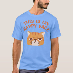 Camiseta Gracioso Este Es Mi Gato De Cara Feliz