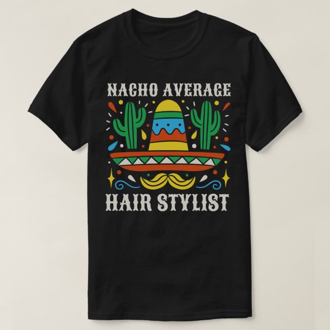 Camiseta Gracioso estilo de cabello medio (Diseño del anverso)