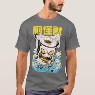 Camiseta Gracioso estilo de monstruo del papel higiénico Ka