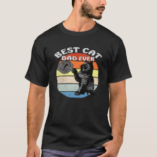 Camiseta Gracioso estilo Gato Mejor Papá Gato