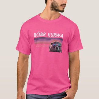 Camiseta Gracioso estilo kurwa biberretro sinthwave polaco