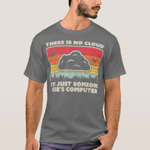 Camiseta Gracioso Estilo Tech Retro No Hay Nube