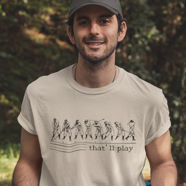 Camiseta Gracioso Estilo Vintage Golf Swing Light (Subido por el creador)