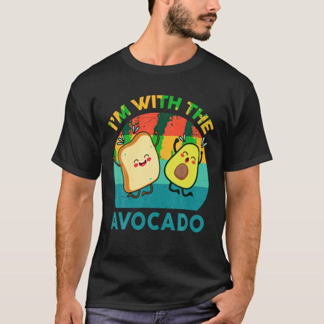 Camiseta Gracioso estoy con los niños de aguacates camisas (Anverso)