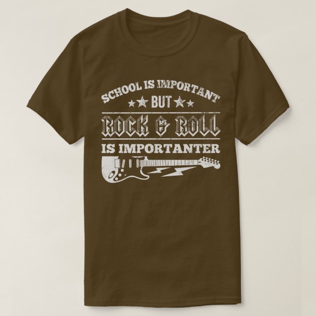 Camiseta Gracioso estudiante de guitarra Rock N' Roll309 (Diseño del anverso)