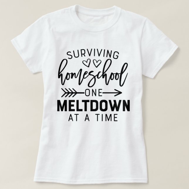 Camiseta Gracioso estudio de cuarentena en el colegio domés (Diseño del anverso)