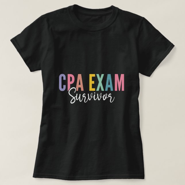 Camiseta Gracioso Examen Cpa De Cuentas Públicas Certificad (Diseño del anverso)