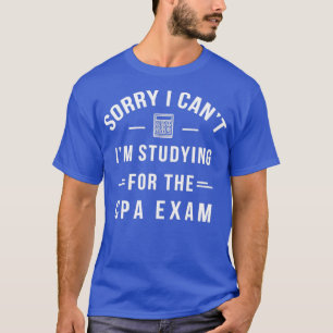 Camiseta Gracioso examen CPA Estudiar Cuentas Públicas Cert