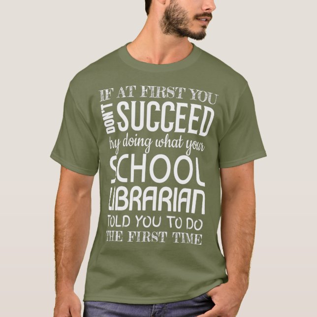 Camiseta Gracioso éxito de los regalos de las bibliotecas e (Anverso)