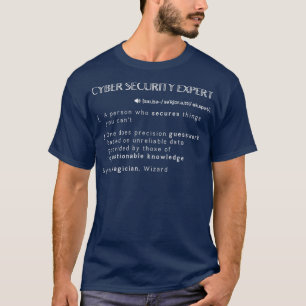 Camiseta Gracioso experto en ciberseguridad informática hac